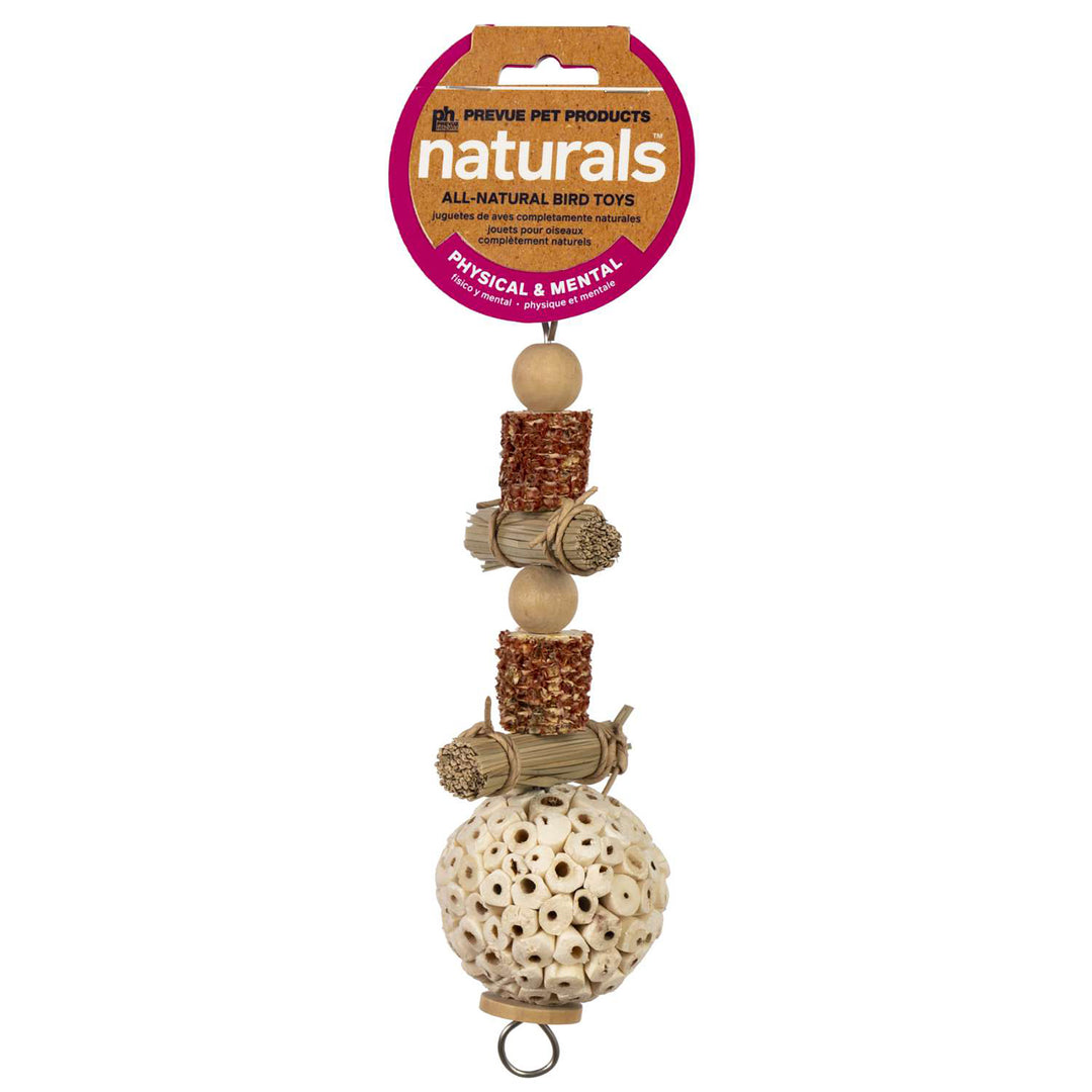 Prevue Pet Products Naturals Lunchin' Logs Bird Toy - Chew Parrot Toy #60262