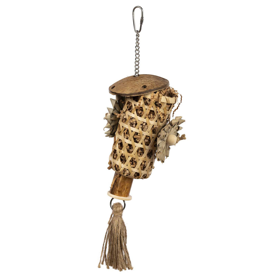 Prevue Pet Products Naturals Pluckers Cup Bird Toy - Chew Parrot Toy #60266
