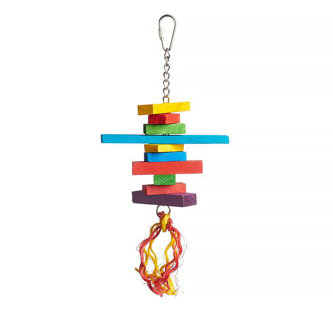 Prevue Pet Products Playfuls Sassy Bird Toy - Hard Chew Parrot Toy #60951