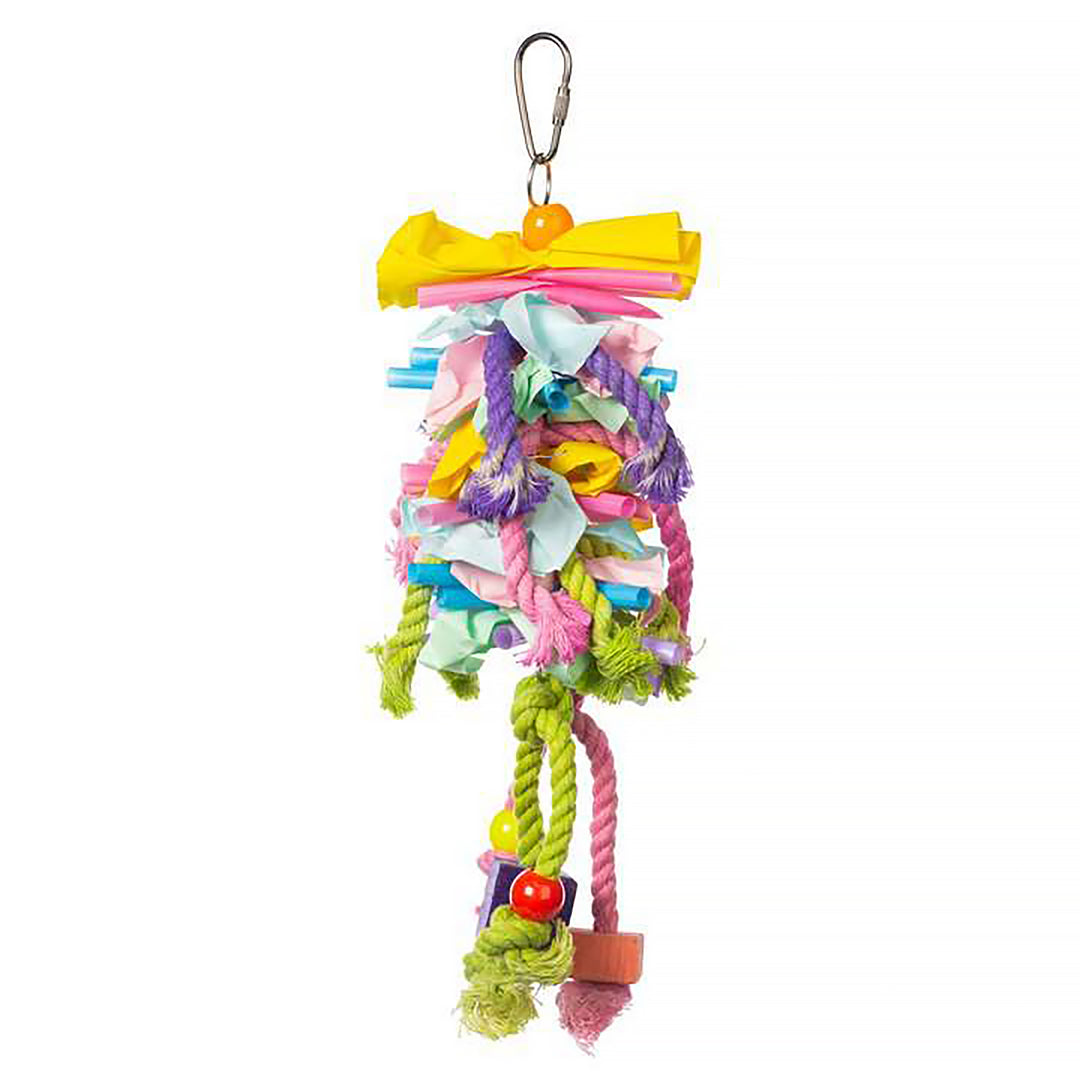 Prevue Pet Products Playfuls Short Stack Bird Toy - Shred & Chew Parrot Toy #62605
