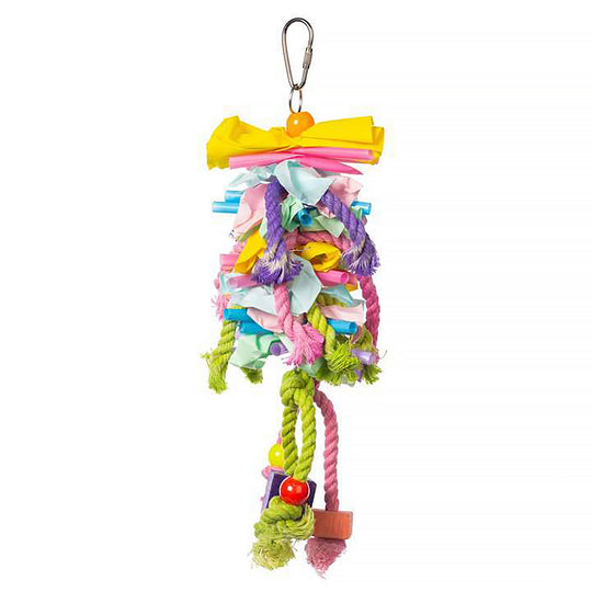 Prevue Pet Products Playfuls Short Stack Bird Toy - Shred & Chew Parrot Toy #62605