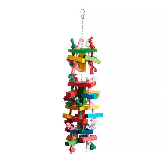 Prevue Pet Products Bodacious Bites Tower Bird Toy - Large Chew Parrot Toy #60960