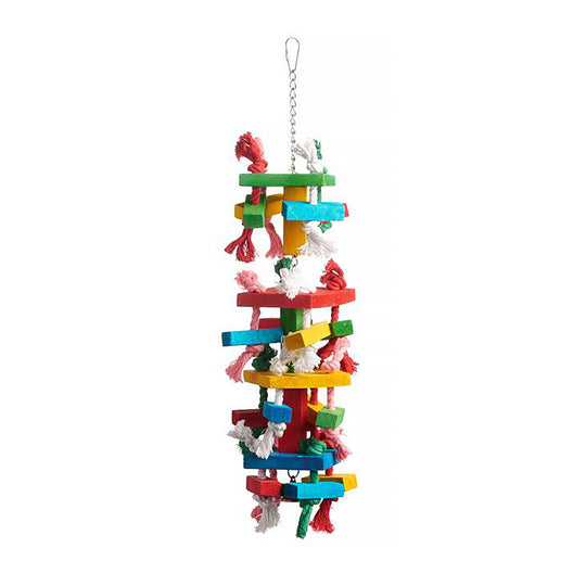 Prevue Pet Products Bodacious Bites Tower Bird Toy - Large Chew Parrot Toy #60960