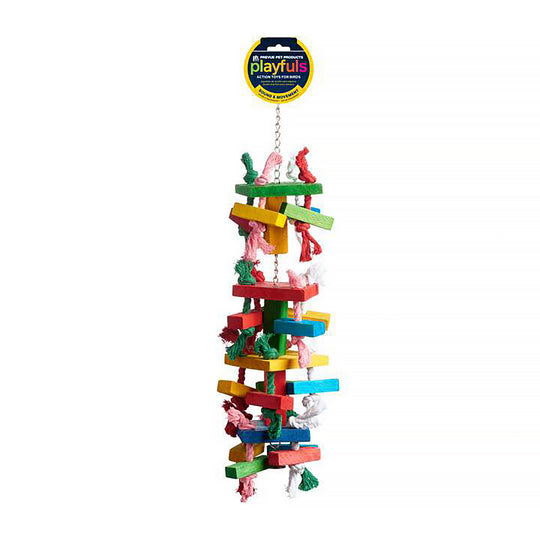 Prevue Pet Products Bodacious Bites Tower Bird Toy - Large Chew Parrot Toy #60960