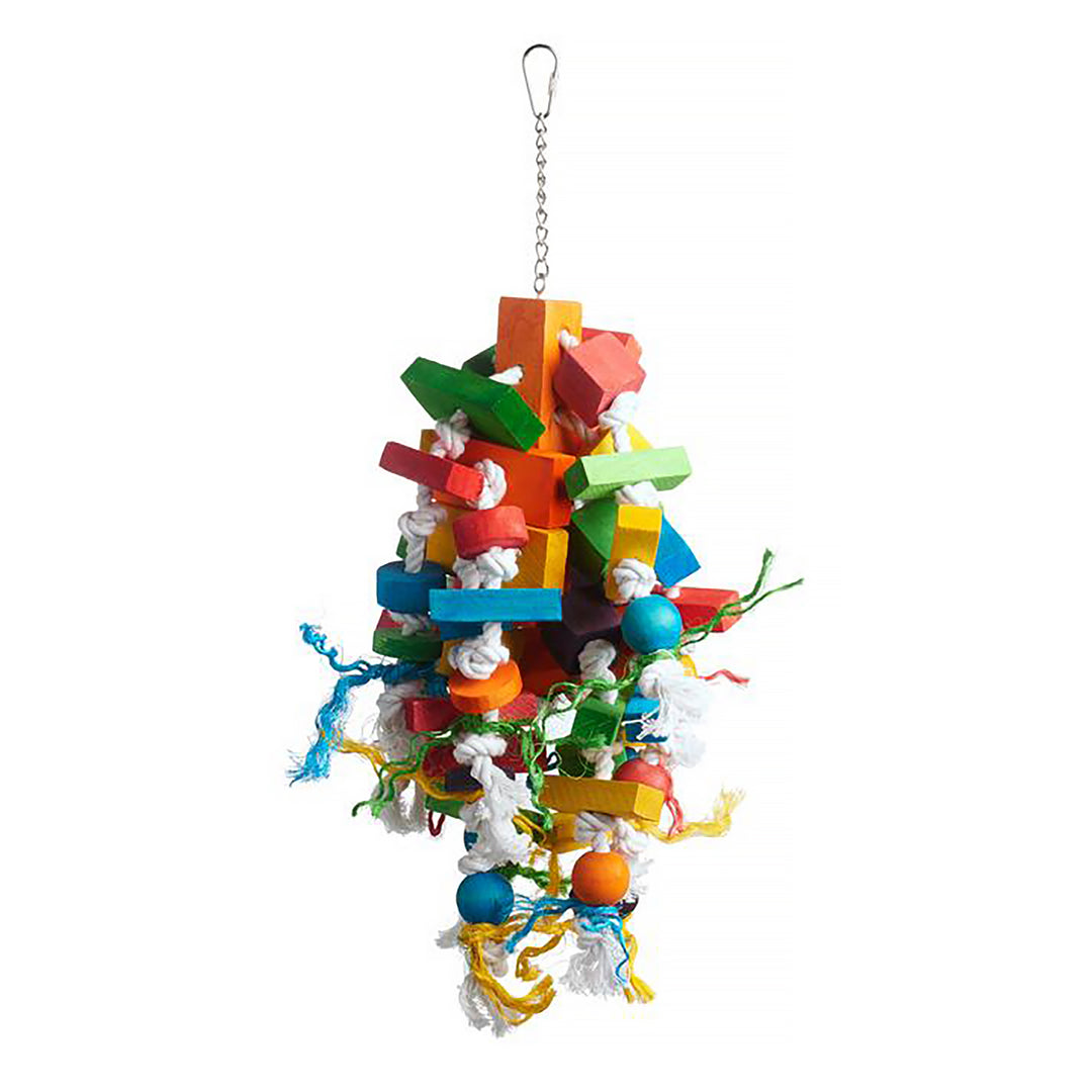 Prevue Pet Products Bodacious Bites Wizard Bird Toy - Large Chew Parrot Toy #60962