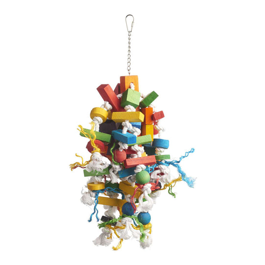 Prevue Pet Products Bodacious Bites Wizard Bird Toy - Large Chew Parrot Toy #60962