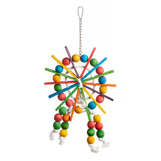 Prevue Pet Products Playfuls Ferris Wheel Bird Toy - Chew Parrot Toy #60957