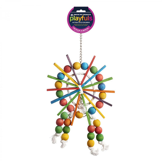 Prevue Pet Products Playfuls Ferris Wheel Bird Toy - Chew Parrot Toy #60957