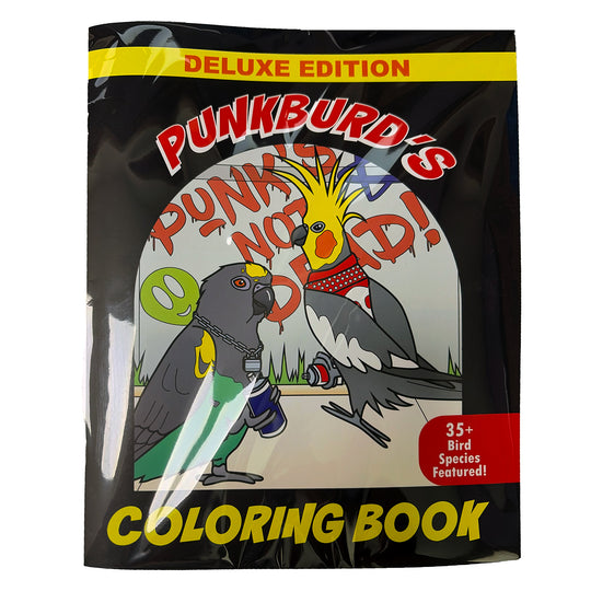 Punkburd's Coloring Book: Deluxe Edition 24 Pages of Birds and Parrots by Punkburd Arts