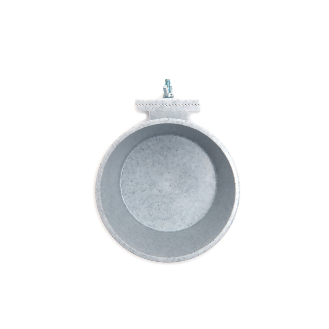 Lixit Quick Lock Cage Bowl Granite 20oz - BPA-Free Plastic Bird Cage Food Dish