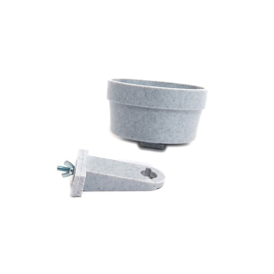 Lixit Quick Lock Cage Bowl Granite 20oz - BPA-Free Plastic Bird Cage Food Dish