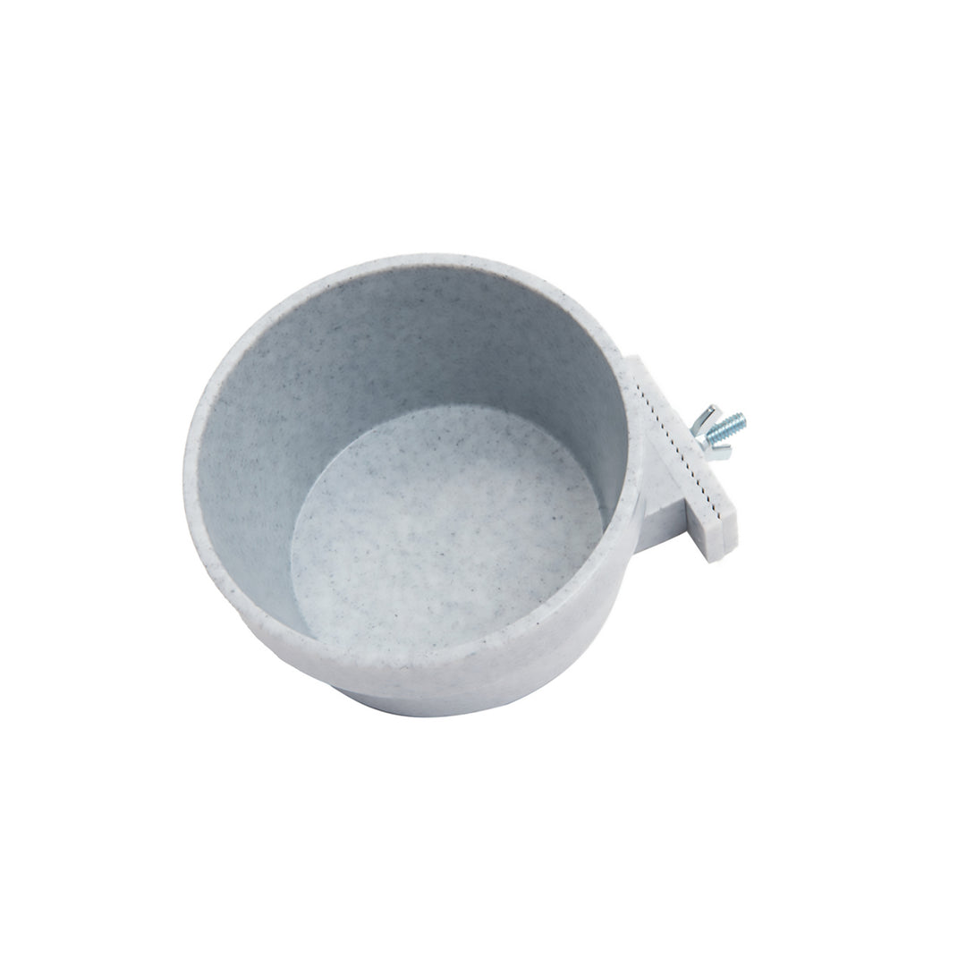 Lixit Quick Lock Cage Bowl Granite 20oz - BPA-Free Plastic Bird Cage Food Dish