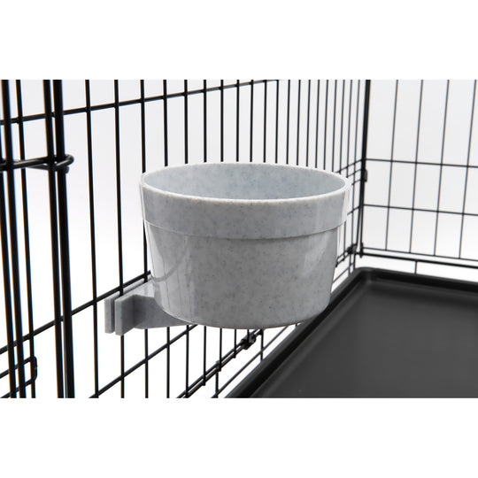 Lixit Quick Lock Cage Bowl Granite 40oz - BPA-Free Plastic Bird Cage Food Dish