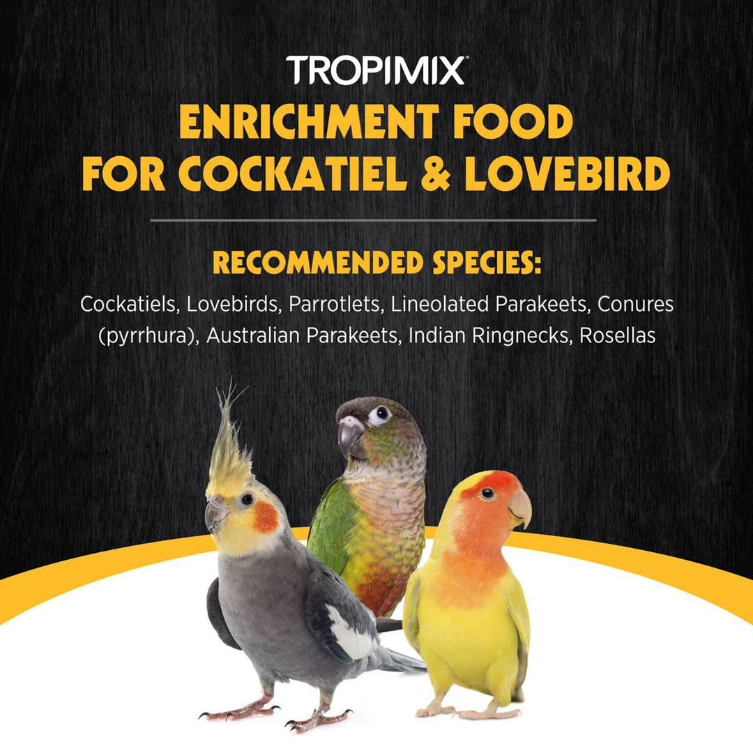 Hagen HARI Tropimix Premium Enrichment Food for Cockatiels & Lovebirds - 2lb