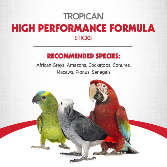 Hagen HARI Tropican High Performance Formula for Parrots Sticks - 3.3lb