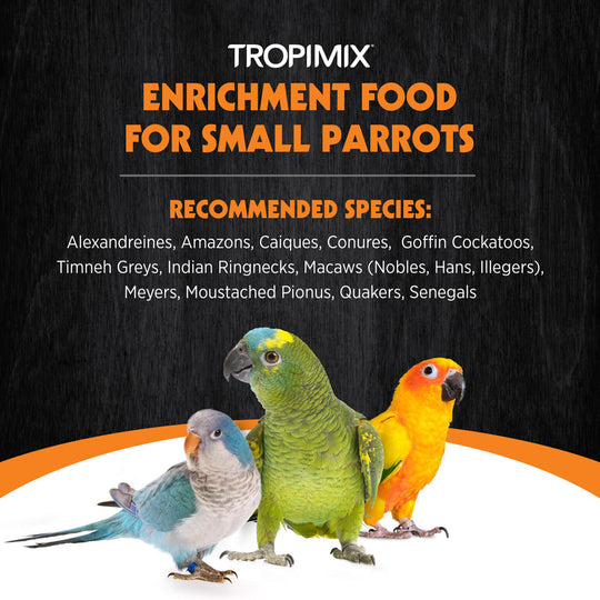 Hagen HARI Tropimix Premium Enrichment Food for Small Parrots - 4lb