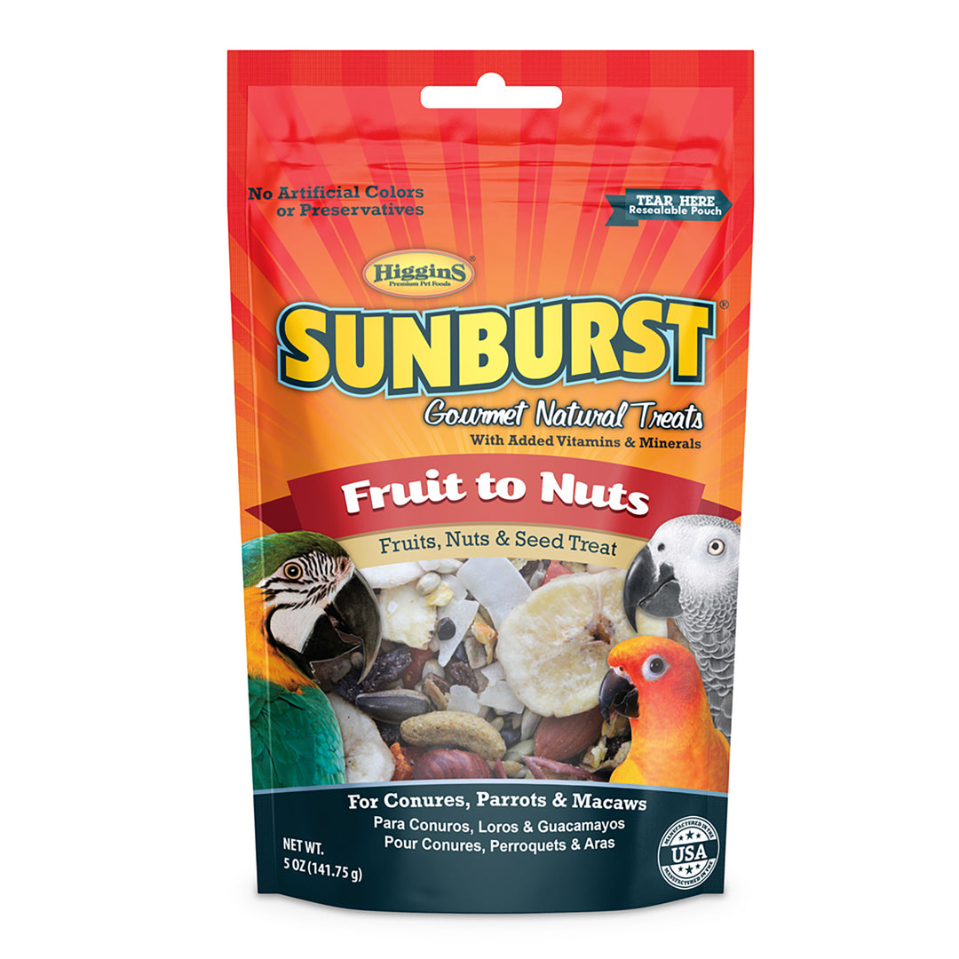 Higgins Sunburst Gourmet Natural Treats Fruit to Nuts - 5oz
