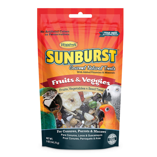 Higgins Sunburst Gourmet Natural Treats Fruits & Veggies - 5oz