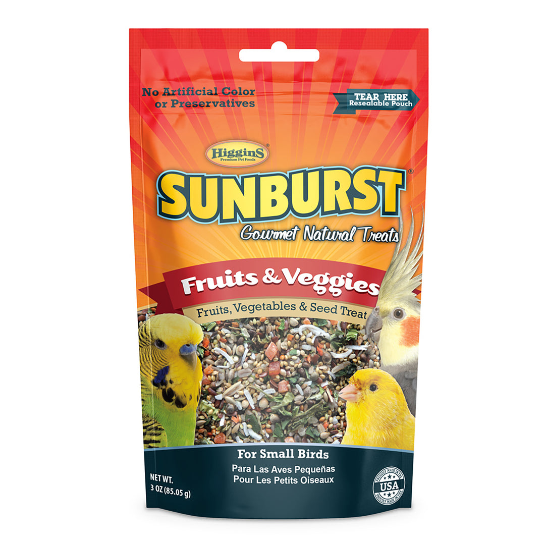 Higgins Sunburst Gourmet Natural Treats Fruits & Veggies - 3oz