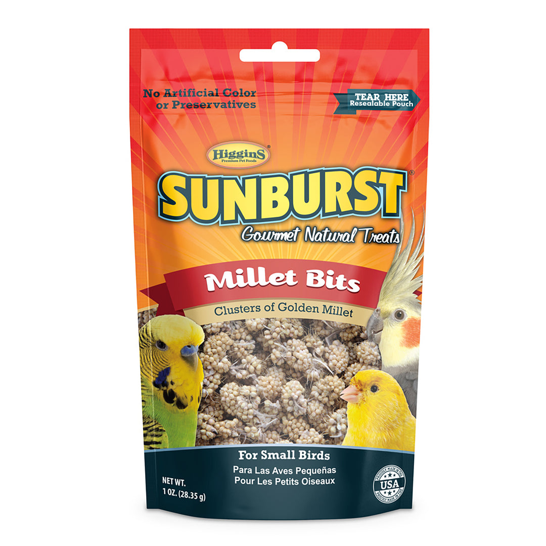 Higgins Sunburst Gourmet Natural Treats Millet Bits - 1oz