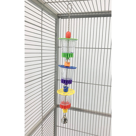Exotic Nutrition Triple Treat Forager - Interactive Puzzle Foraging Bird Toy