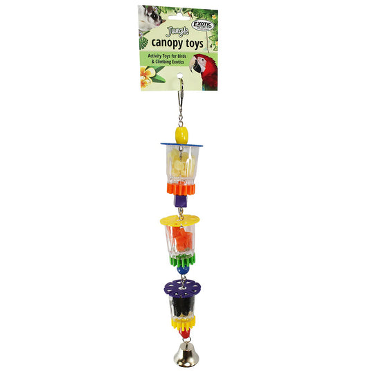 Exotic Nutrition Triple Treat Forager - Interactive Puzzle Foraging Bird Toy