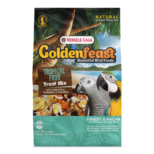 Goldenfeast Tropical Fruit Treat Mix Parrot & Macaw - 3lb