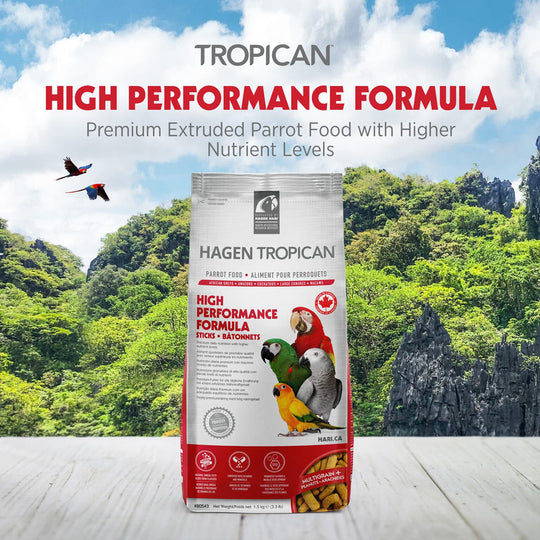 Hagen HARI Tropican High Performance Formula for Parrots Sticks - 3.3lb