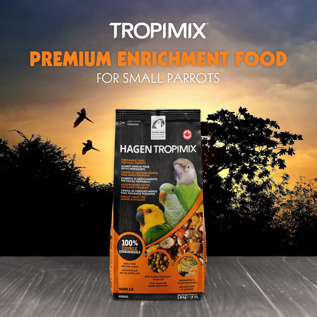 Hagen HARI Tropimix Premium Enrichment Food for Small Parrots - 4lb