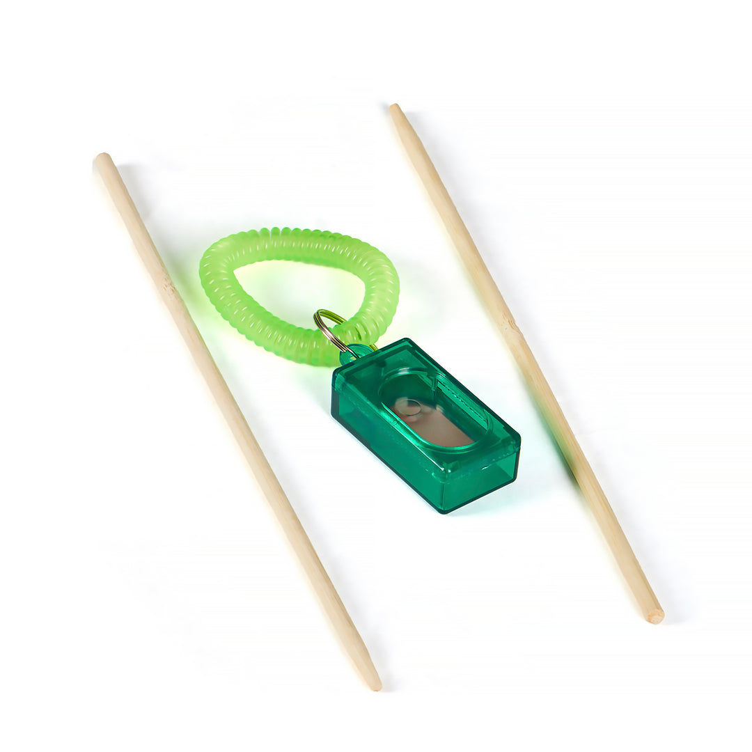 Training Clicker with 2 Target Sticks - Assorted Colors