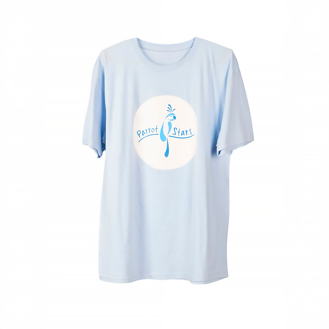 Parrot Stars T-Shirt - Light Blue