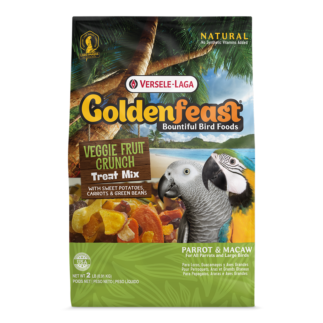 Goldenfeast Veggie Fruit Crunch Treat Mix Parrot & Macaw - 3lb