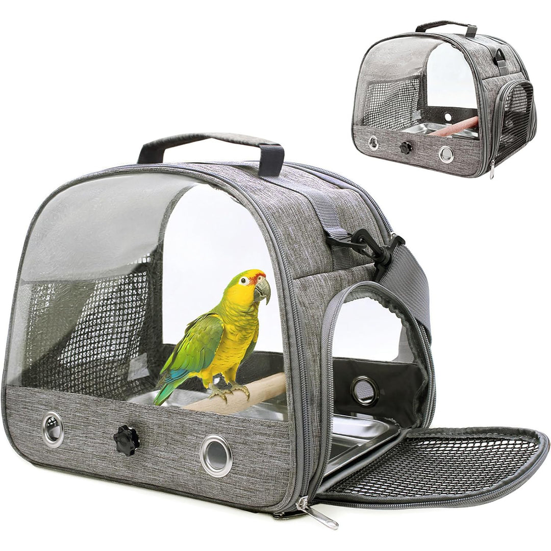 backpack for bird travel Travel Carrier Bag Portable Bird Backpack with Plate Breathable – Parrot Stars