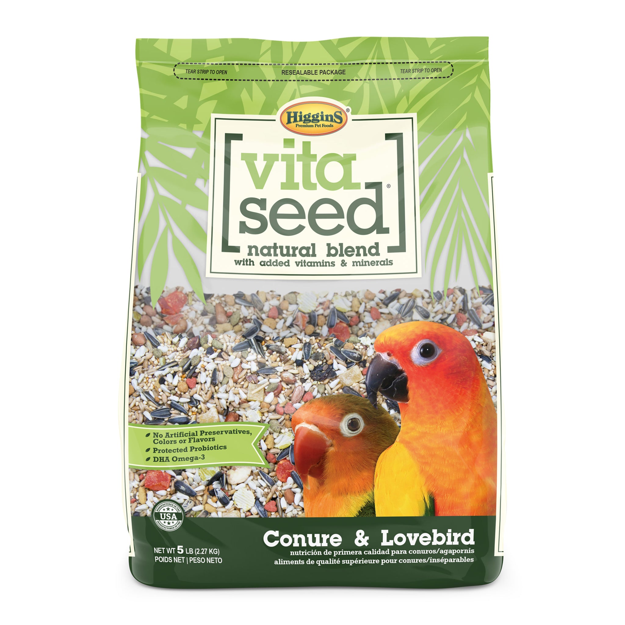 Higgins Vita Seed - Conure & Lovebird - 5lb – Parrot Stars