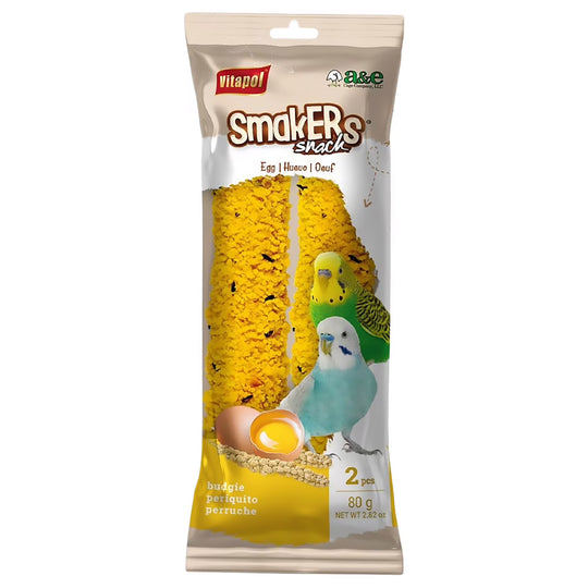 VitaPol Parakeet Smakers Treat Sticks - Egg - Twin Pack