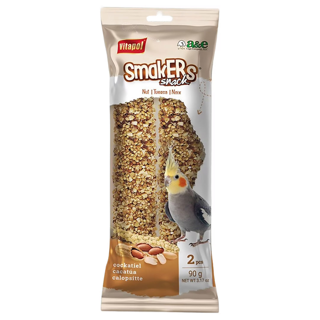 VitaPol Cockatiel Smakers Treat Sticks - Nut - Twin Pack