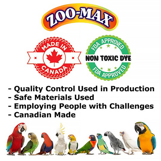 Zoo-Max Fun-Max Natural Sisal Net - 30” x 30” - Climbing Bird Perch Rope Toy #671NET