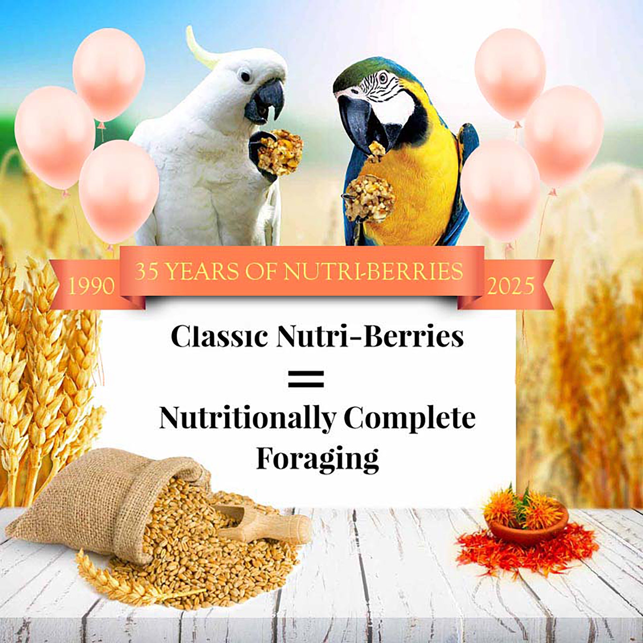 Lafeber's Classic Nutri-Berries for Macaws & Cockatoos - 10oz