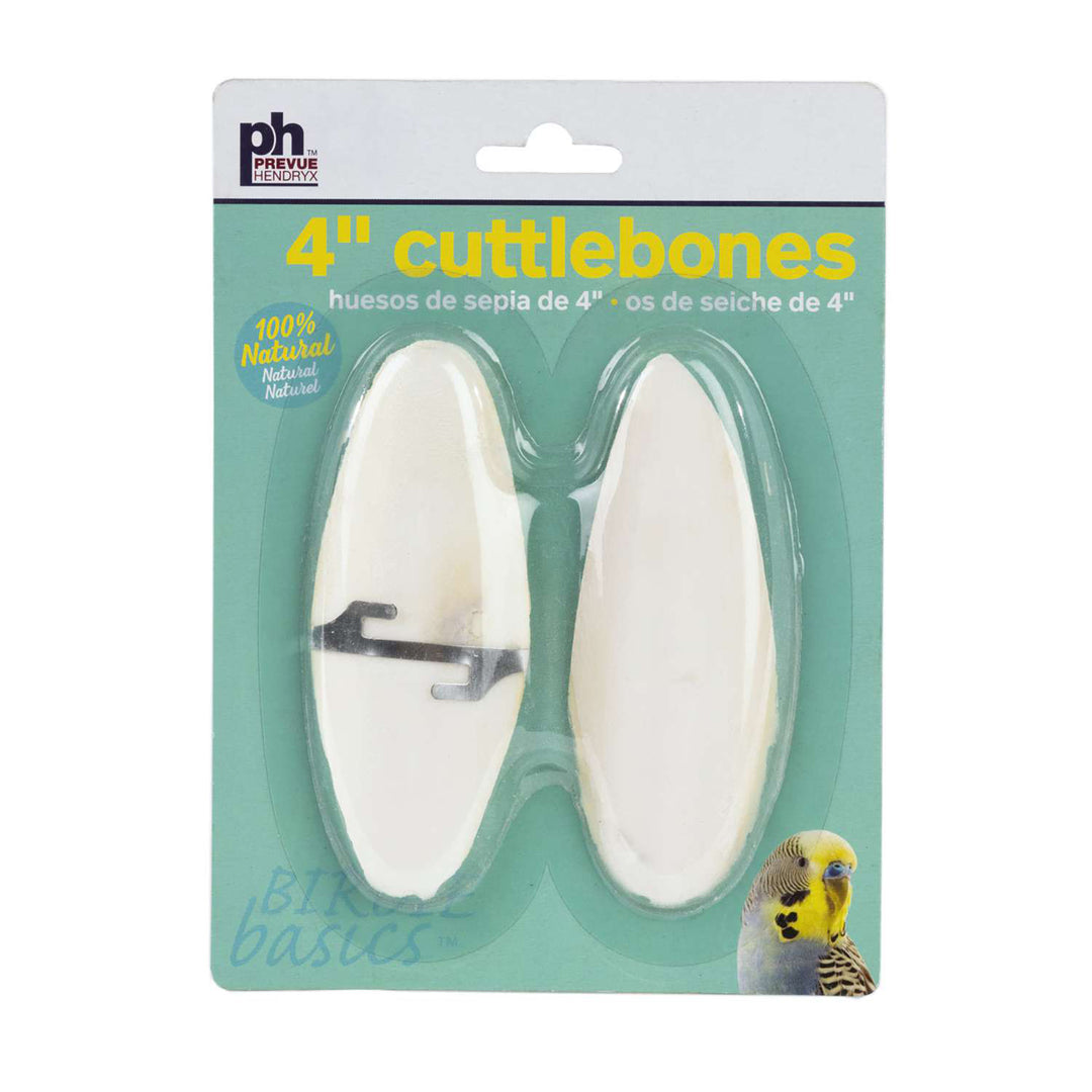 Prevue Pet Products Birdie Basics Cuttlebone 4 Inch - 2 Pack - Essential Calcium Supplement