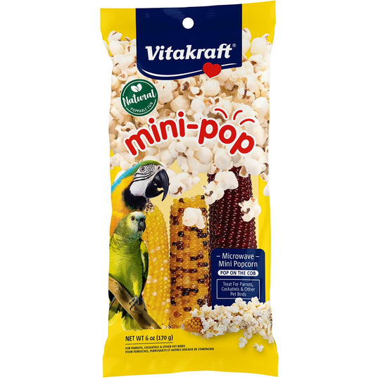 Vitakraft Mini-Pop - Popcorn Bird Treat 6oz