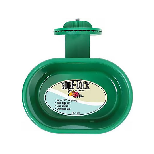 Caitec Featherland Paradise Sure-Lock Cup - Bird Cage Food Dish Small 10oz