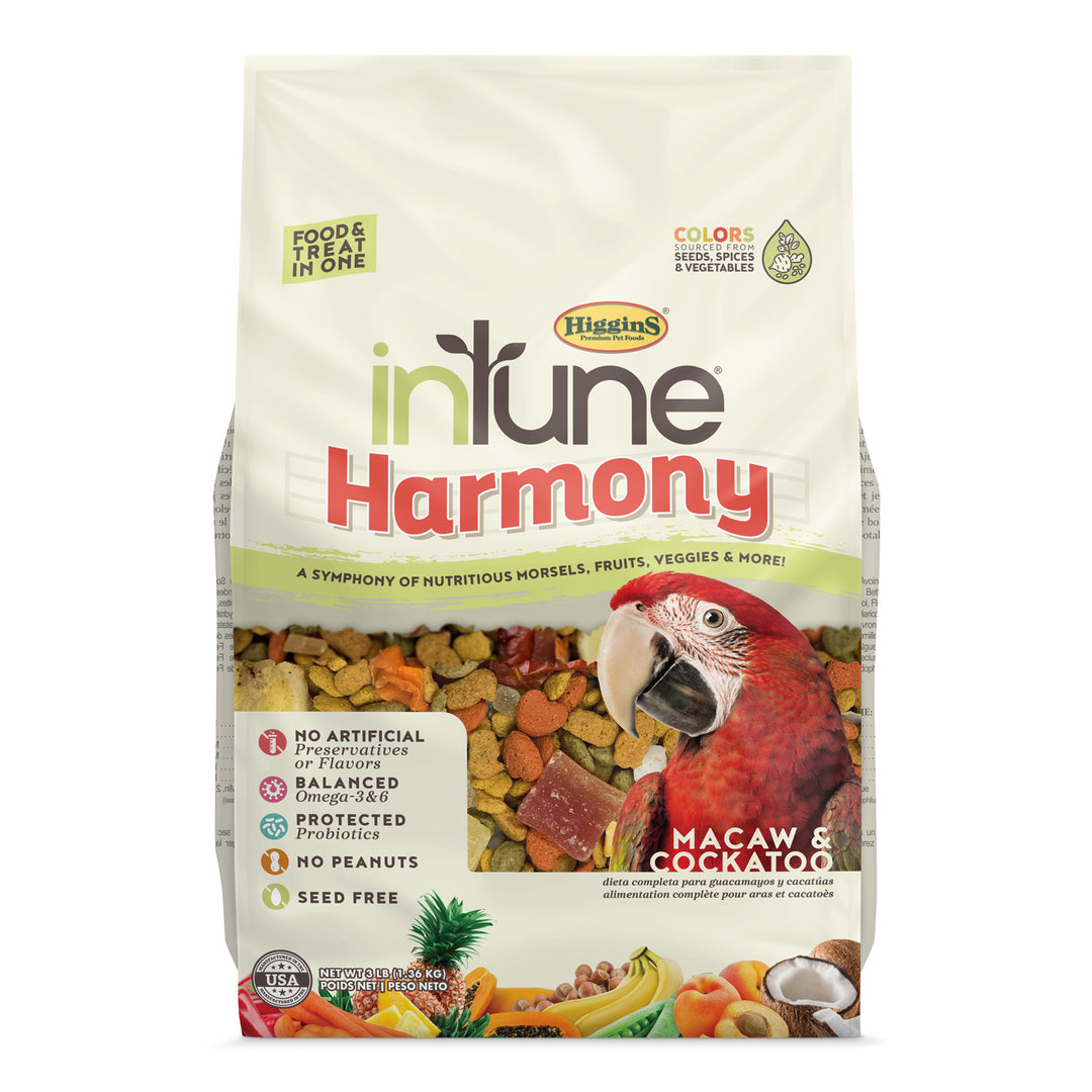 Higgins inTune Harmony Macaw & Cockatoo - 3lb