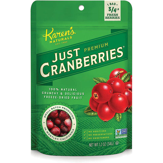 Karen's Naturals Premium Just Cranberries - 1.2oz