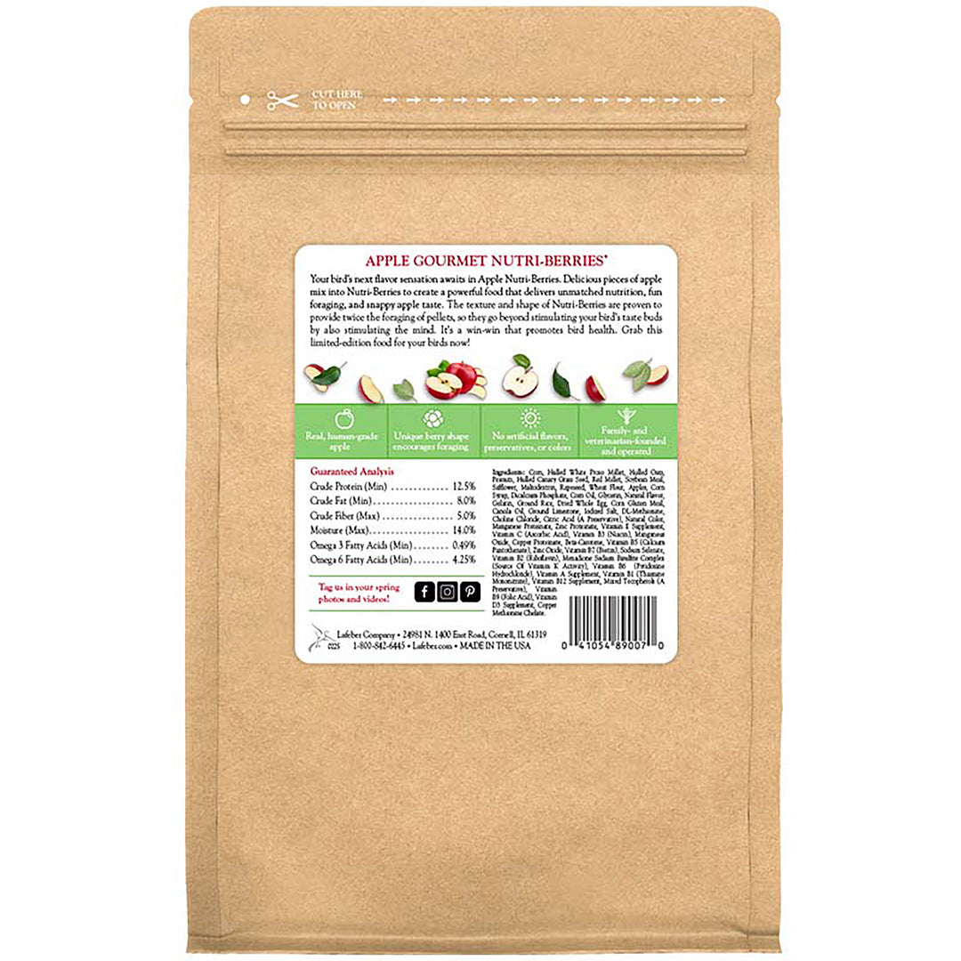 Lafeber's Apple Nutri-Berries for Small Birds - 10oz