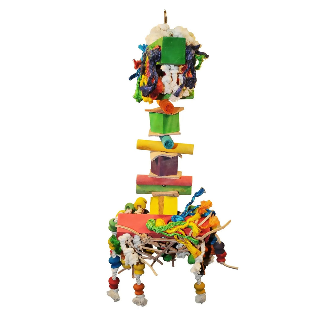 A&E Cage Company Happy Beaks Large Hairy Monster - Chew Bird Toy #HB121