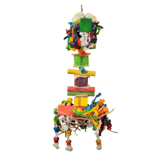 A&E Cage Company Happy Beaks Large Hairy Monster - Chew Bird Toy #HB121