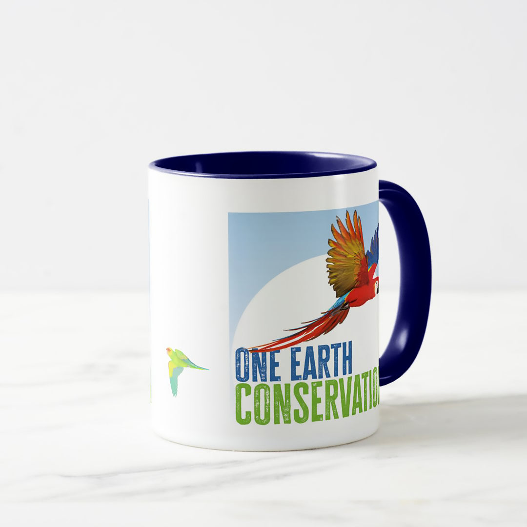 One Earth Conservation Mug - Parrot Charity Drinking Cup