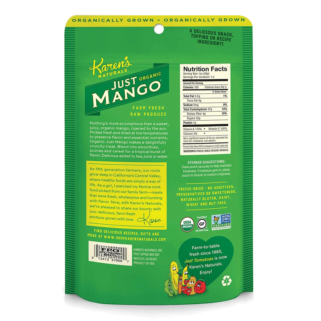 Karen's Naturals Organic Just Mango - 1.5oz