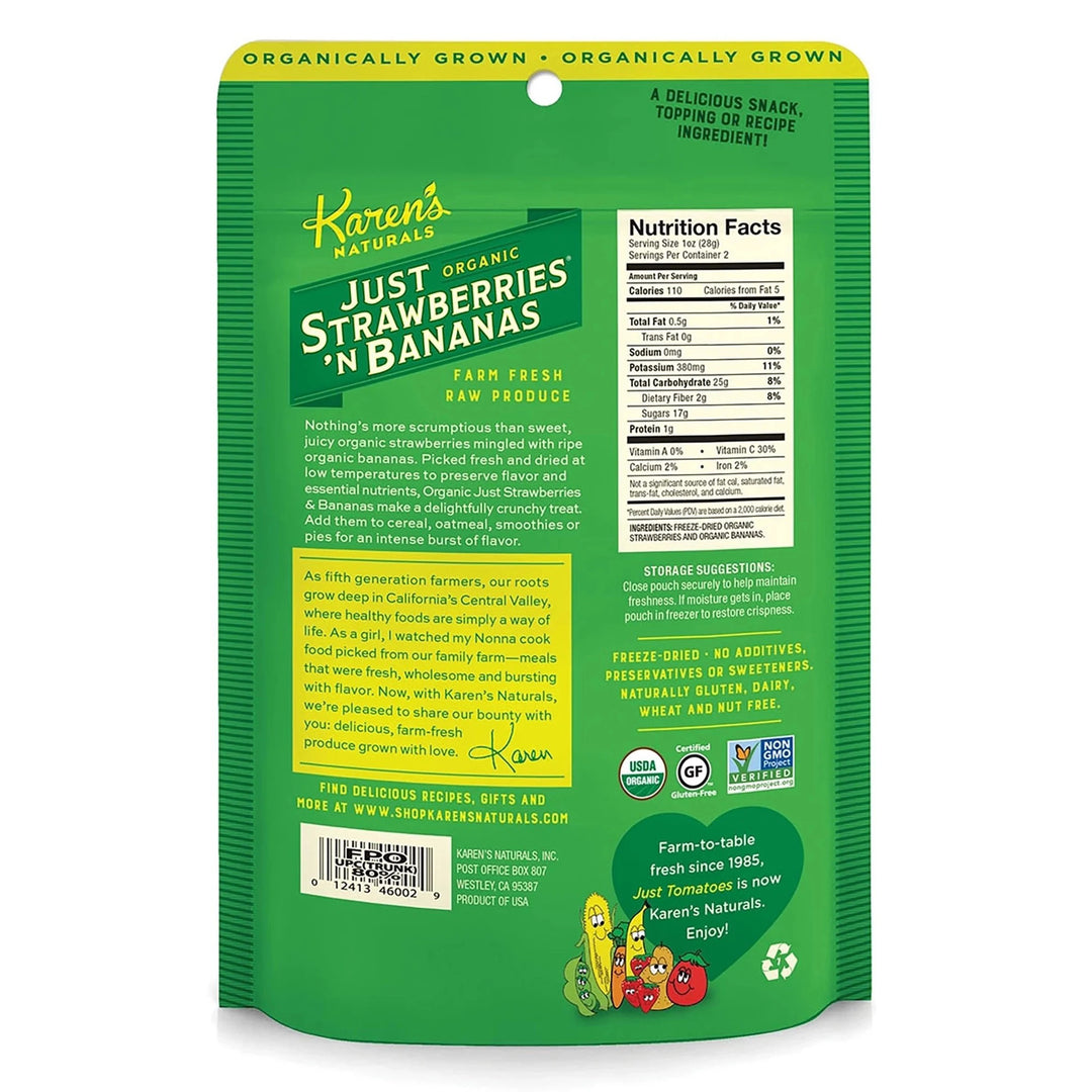 Karen's Naturals Organic Just Strawberries 'N Bananas - 2oz