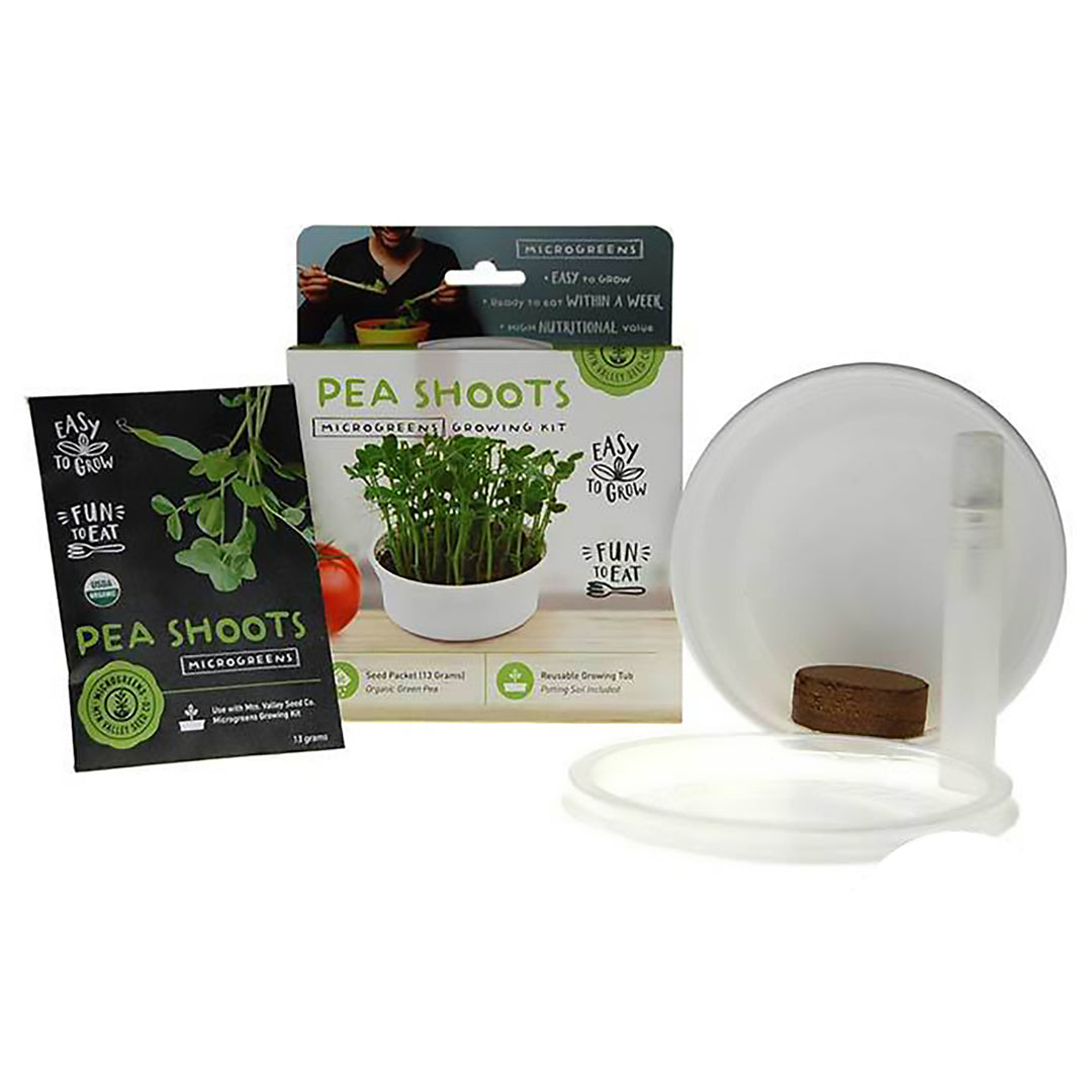 Handy Pantry Mini Microgreens Growing Kit Pea Shoots Organic